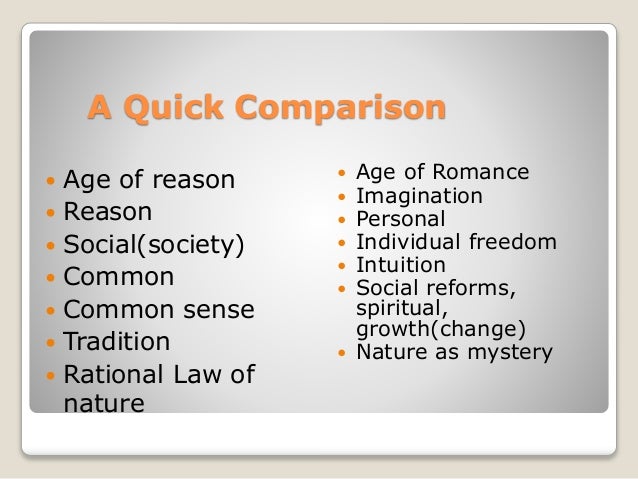 enlightenment and romanticism era enlightenment and romanticism similarities